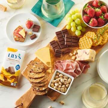 LILY'S Creamy Milk Chocolate Style No Sugar Added, Sweets Bar, 3 oz