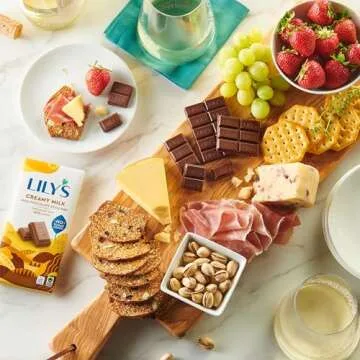 LILY'S Creamy Milk Chocolate Style No Sugar Added, Sweets Bar, 3 oz