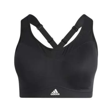 adidas Women's Plus Size Training High Support Better Alpha, Core Black, 3X