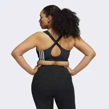 adidas Women's Plus Size Training High Support Better Alpha, Core Black, 3X