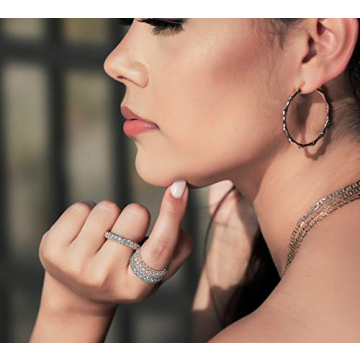 Elegant 18k Gold Plated Eternity Ring for Women