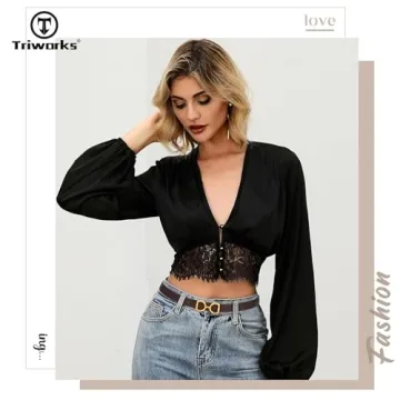 TRIWORKS Women Leather Belt Reversible with Gold Buckle