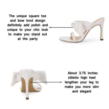 LAICIGO Women's Stylish Open Toe Stiletto Sandals for Elegance