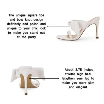 LAICIGO Women's Stylish Open Toe Stiletto Sandals for Elegance