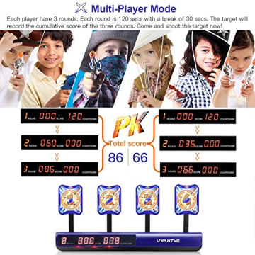 SHPAVVER Auto-Reset Digital Nerf Shooting Target for Family Fun