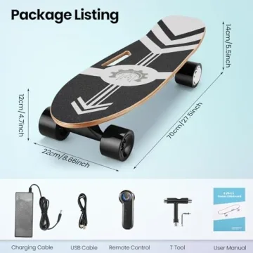 Caroma 350W Electric Skateboard - Speed & Fun on Wheels