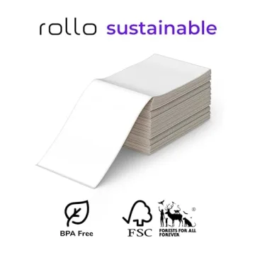 Rollo Direct Thermal Shipping Labels - 500 Pack for Businesses