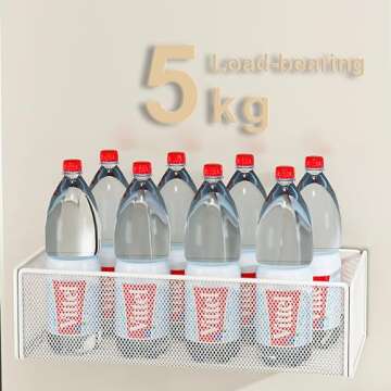 LIFEFAN Magnetic Basket Organizer Holder for Fridge Magnetic Storage Bin Box Containers for Refrigerator Whiteboard Classroom (Large, Black)