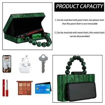 Buric Women Acrylic Clutch Purse Leopard Evening Bag