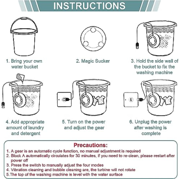 3-in-1 Mini Ultrasonic Washing Machine for Travel