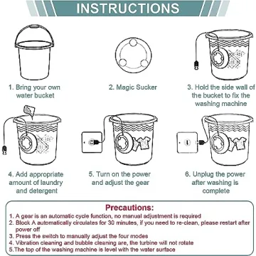 3-in-1 Mini Ultrasonic Washing Machine for Travel