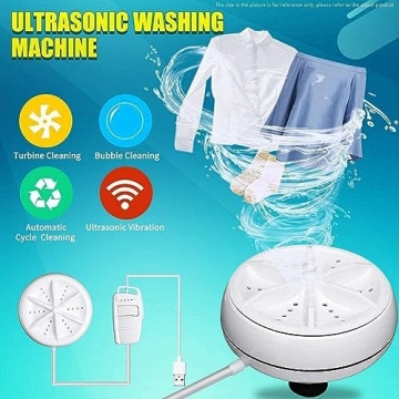 3-in-1 Mini Ultrasonic Washing Machine for Travel