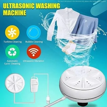3-in-1 Mini Ultrasonic Washing Machine for Travel