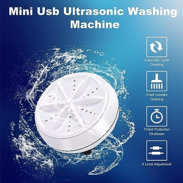 3-in-1 Mini Ultrasonic Washing Machine for Travel