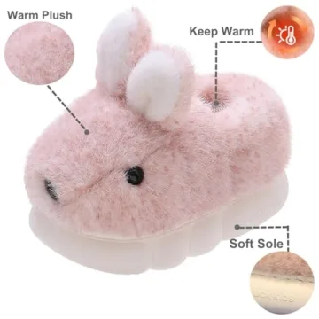 Cozy Bunny Slippers for Toddler Boys and Girls - Perfect for Play