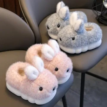Cozy Bunny Slippers for Toddler Boys and Girls - Perfect for Play