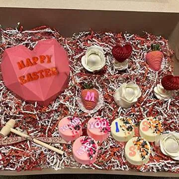 Mity rain 3pcs Letter Molds for Chocolate Covered Strawberries, Silicone Uppercase Lowercase Alphabet Number Fondant Mold for Making Candy, Gummy, Biscuit, Ice Cube Tray, Cake Decorations