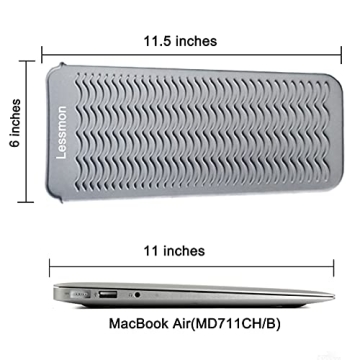 Heat Resistant Silicone Mat Pouch for Hair Styling Tools