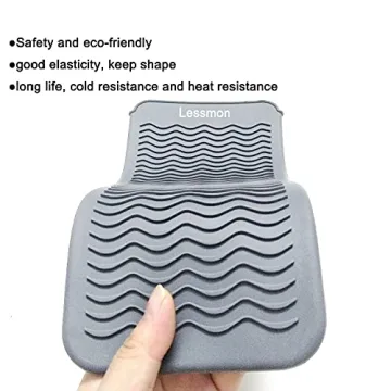 Heat Resistant Silicone Mat Pouch for Hair Styling Tools