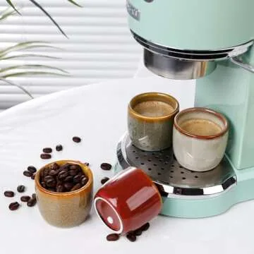 ZEBERBO Double Walled Espresso Cups Set of 4