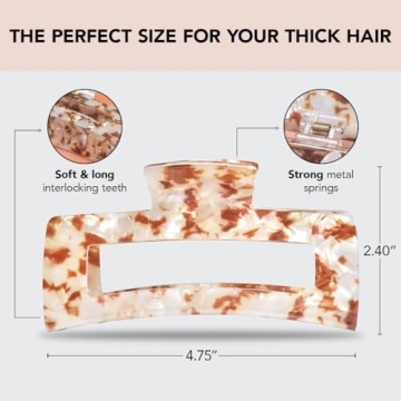 Kitsch Jumbo Claw Clips for Thick Hair - Stylish Durability