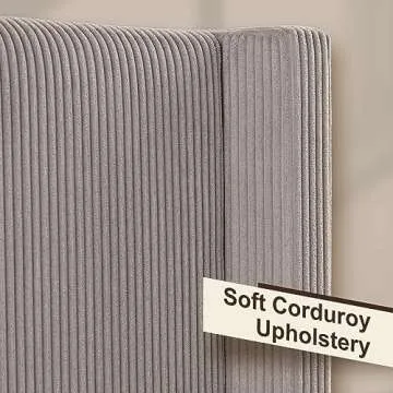 Elegant HOWE Queen Size Upholstered Bed Frame