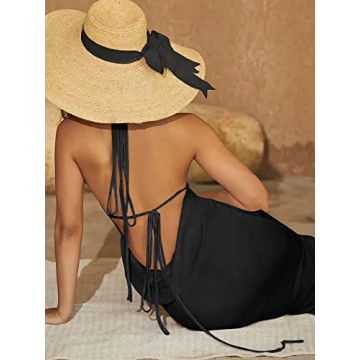 Elegant LILLUSORY Backless Velvet Dress for Women