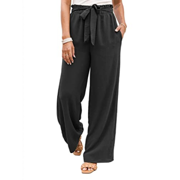 NIMIN Wide Leg Pants for Women High Waisted Dress Pants Loose Business Casual Palazzo Pants Flowy Su...