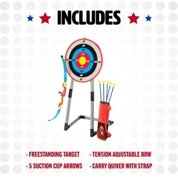 NSG Deluxe Bow and Arrow Set for Kids - Safe & Fun Archery