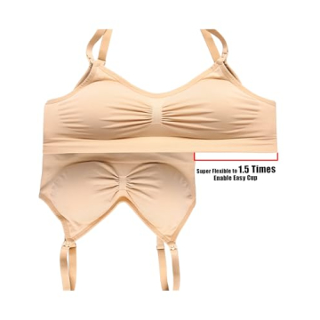 HOFISH Women's Full Cup Lightly Padded Nursing Bra Set – 3PCS for Ultimate Comfort