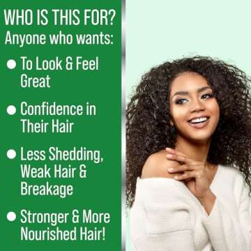 Jamaican Black Castor Oil for Hair Growth - Women and Mens Hair Oil for Dry Scalp Treatment - For Dry, Frizzy, Weak Hair, Hair Loss - 1oz - Non Toxic Hair Growth and Thickness Oil