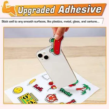 Koala Printable Glossy Sticker Paper for Inkjet Printer, White, 8.5x11 Inch Self-Adhesive Photo Sticker Printer Paper, (120 Sheets)