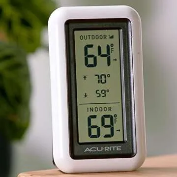 AcuRite Indoor Outdoor Digital Thermometer - Reliable & Stylish