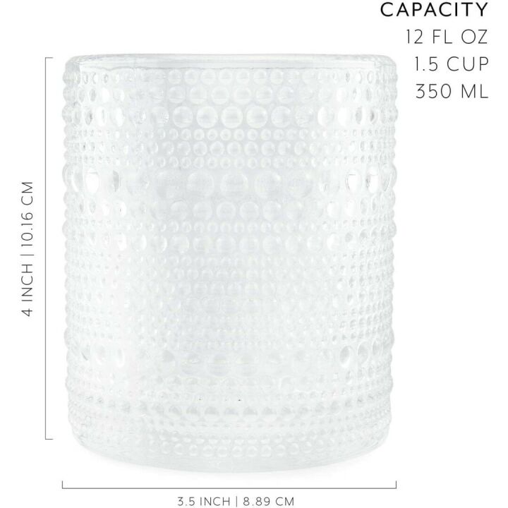 Darware Hobnail Drinking Glasses - 6pk Clear