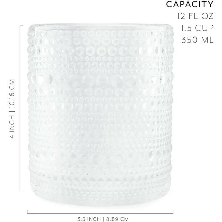 Darware Hobnail Drinking Glasses - 6pk Clear