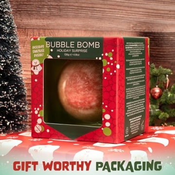 Magical Christmas Bath Bombs with Fun Toys for Kids