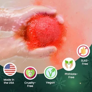 Magical Christmas Bath Bombs with Fun Toys for Kids