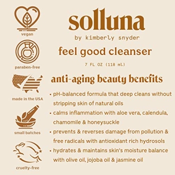 Solluna Feel Good Cleanser Safely Deep Cleans and Nourishes