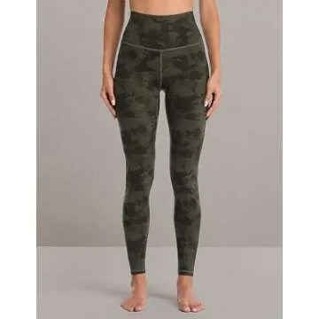 Colorfulkoala Women's High Waisted Pattern Leggings Full-Length Yoga Pants (XS, Army Green Splinter Camo)