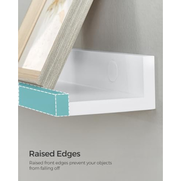 SONGMICS 15-Inch Floating Shelves Set for Home & Office