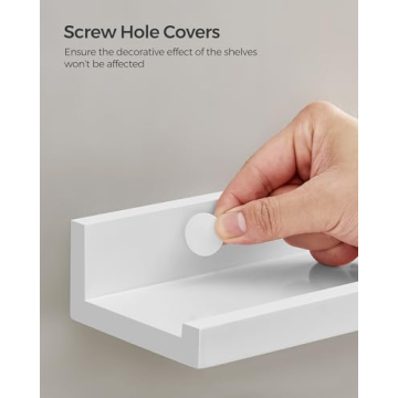 SONGMICS 15-Inch Floating Shelves Set for Home & Office