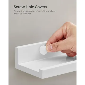 SONGMICS 15-Inch Floating Shelves Set for Home & Office