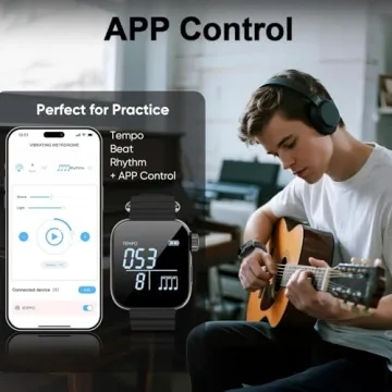Vibrating Metronome Watch for Guitar, Violin, and More