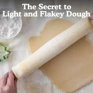 Natural Pastry Cloth & Rolling Pin Cover Set for Bakers