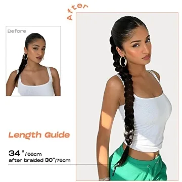 SEIKEA Long Braid Ponytail Extension for Effortless Style
