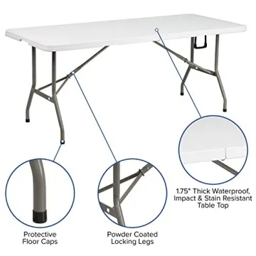 Flash Furniture 6' Folding Table for Indoor and Outdoor Events