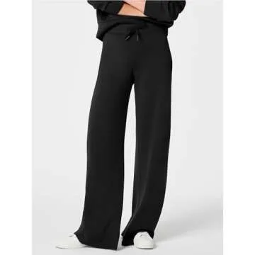 SuperPrity Women 2 Piece Outfits Sweatsuits 2024 Fall Fashion Zip Up Hoodie Sweatshirt Sweatpants Tracksuit Matching Sweat Lounge Sets-S,Black