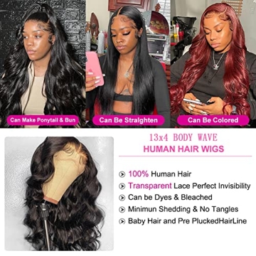SOUNDFREAQ 22 Inch Body Wave Lace Front Wig for Women
