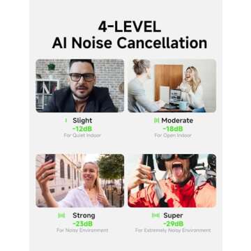 MAONO Wave T1 Mini Mic with AI Noise Cancellation and Filters