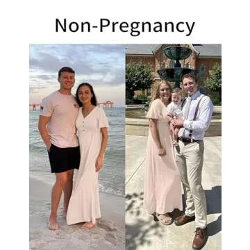 Boho Maternity Maxi Dress for Baby Showers and More